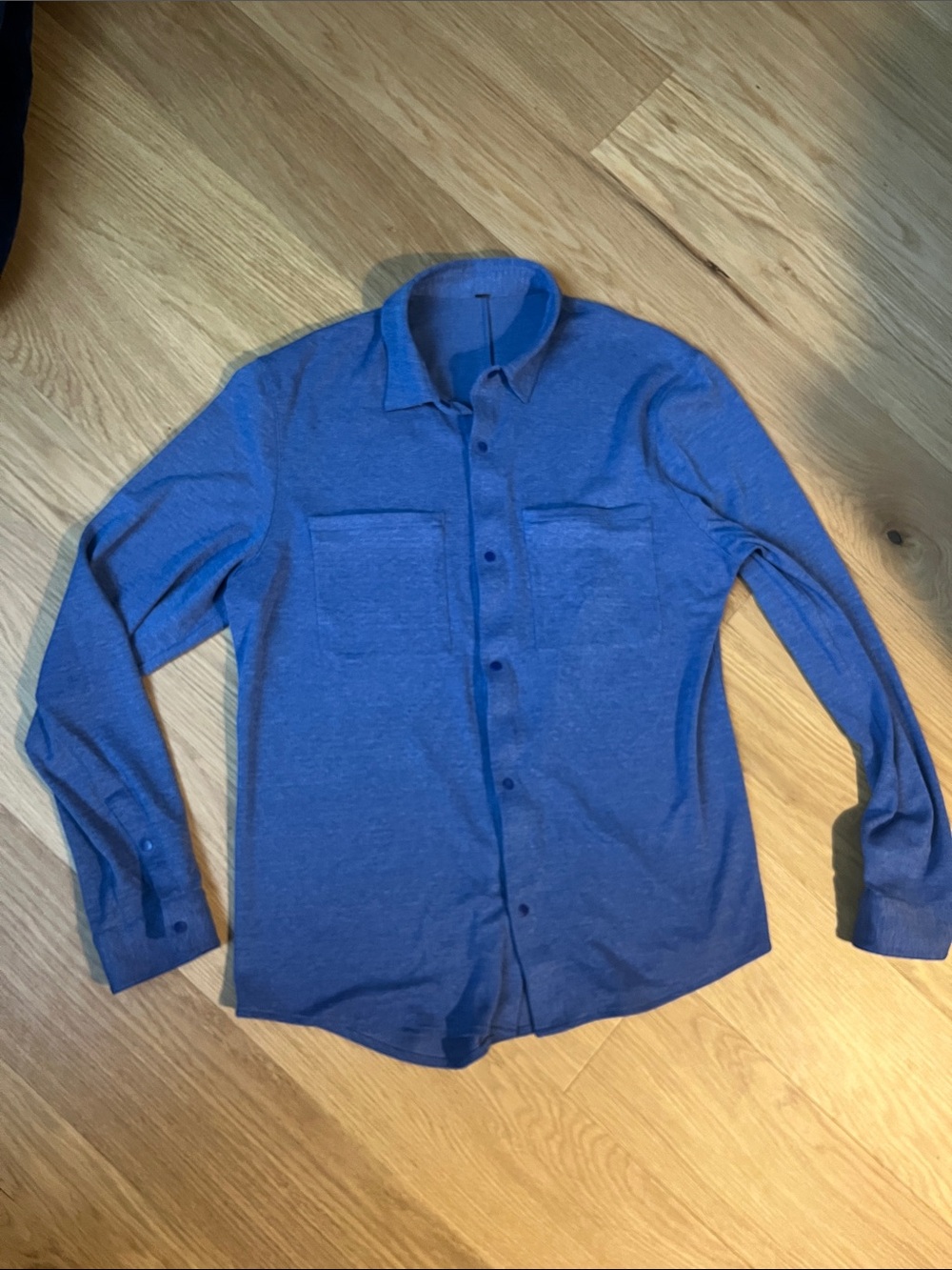 Lululemon Men’s Soft Knit Over-shirt- blue size L